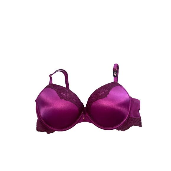 Victoria's Secret Very Sexy Push-Up Bra Fuchsia Lace Detail NWT 36C - Picture 1 of 8